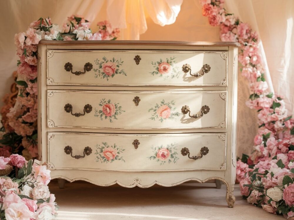 drewniana komoda vintage