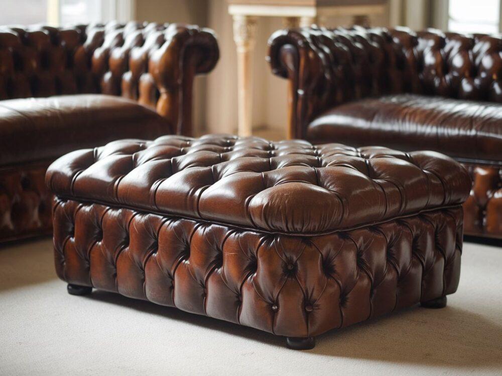 elegancka pufa do salonu