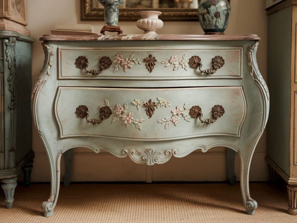 komoda na giętych nogach