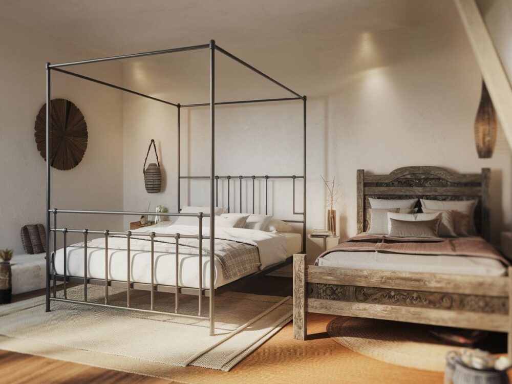 łóżko drewniane klasyczne