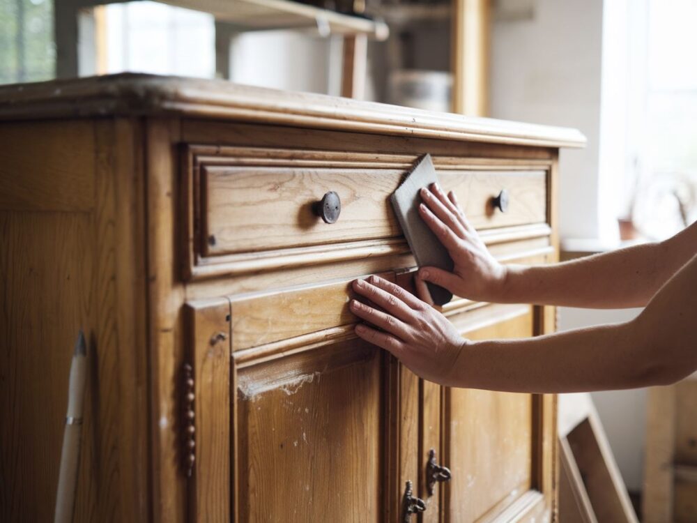 malowanie drewnianego mebla