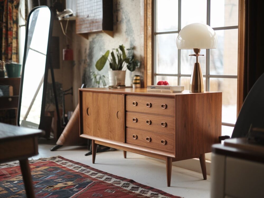 mebel vintage z drewna