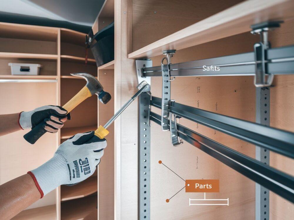 mechanizm drzwi szafy