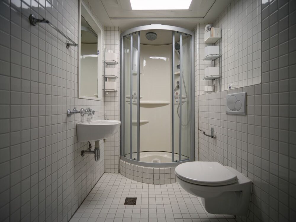 minimalistyczny wystrój łazienki