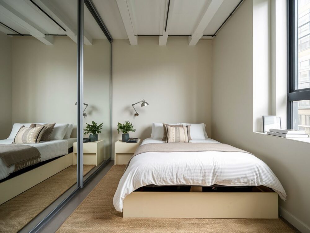 minimalistyczny wystrój sypialni