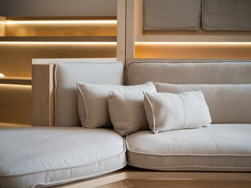 narożnik Befame w salonie