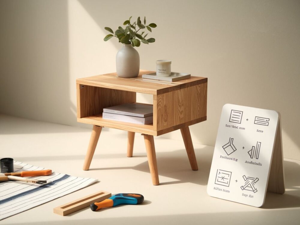 narzędzia do budowy stolika