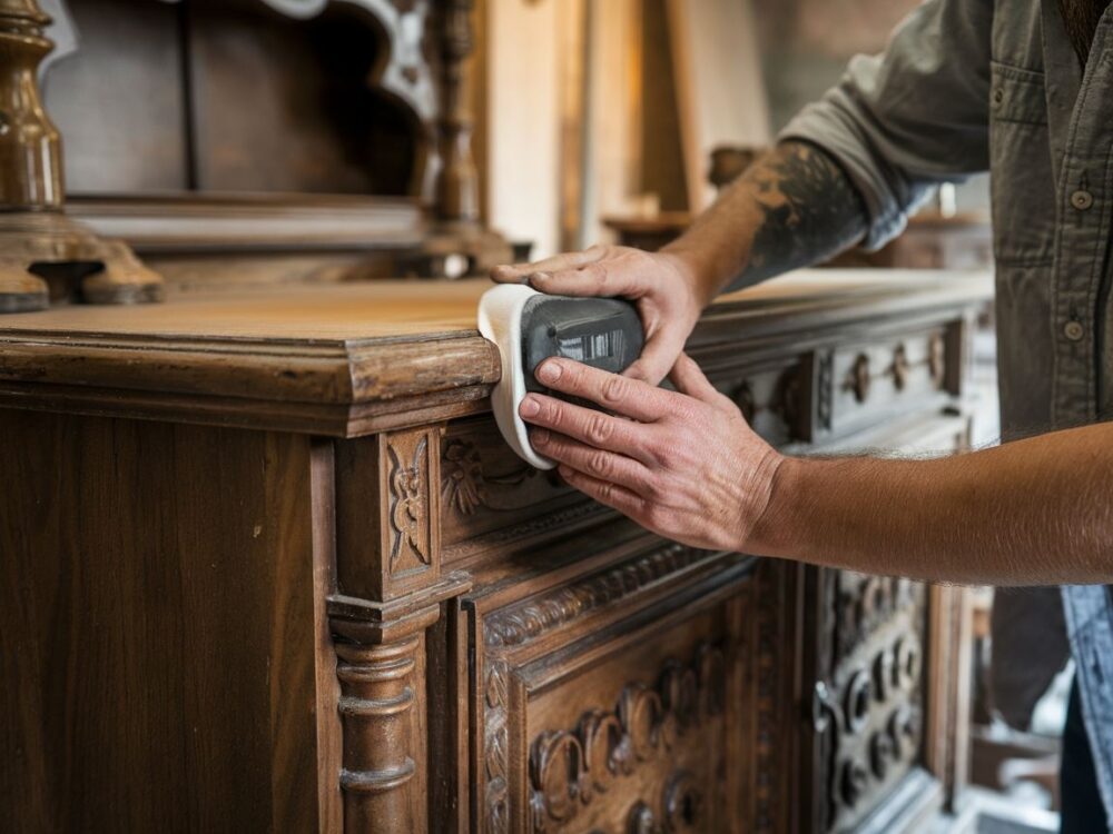 narzędzia do renowacji kredensu