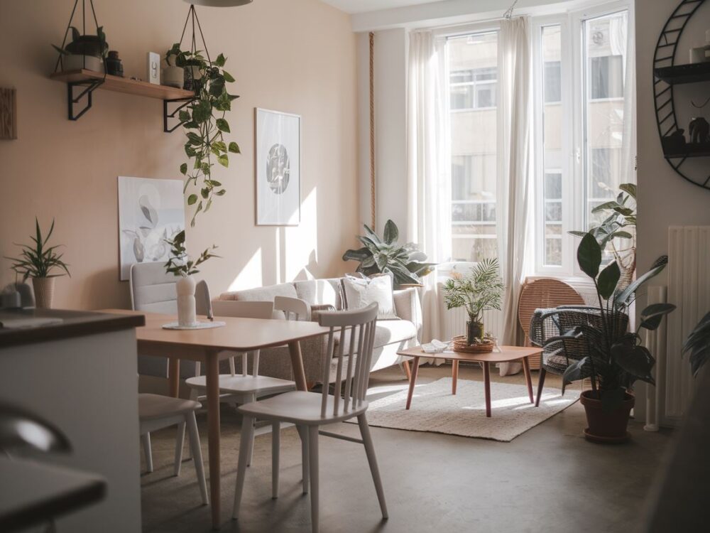 nowoczesna aranżacja salonu