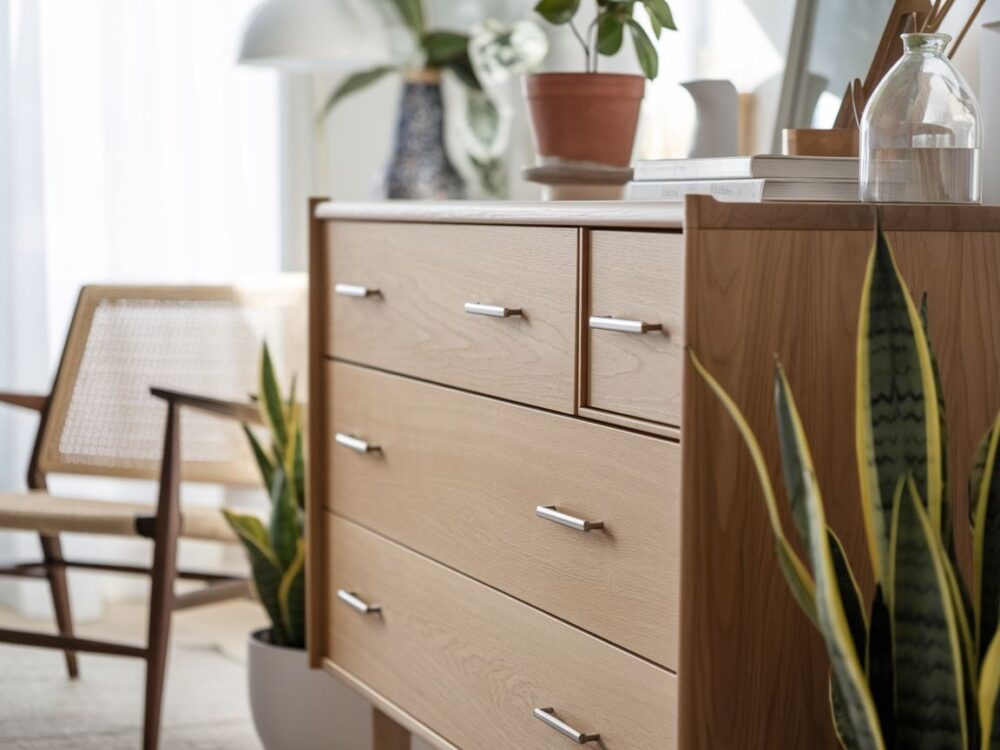 nowoczesna komoda dębowa