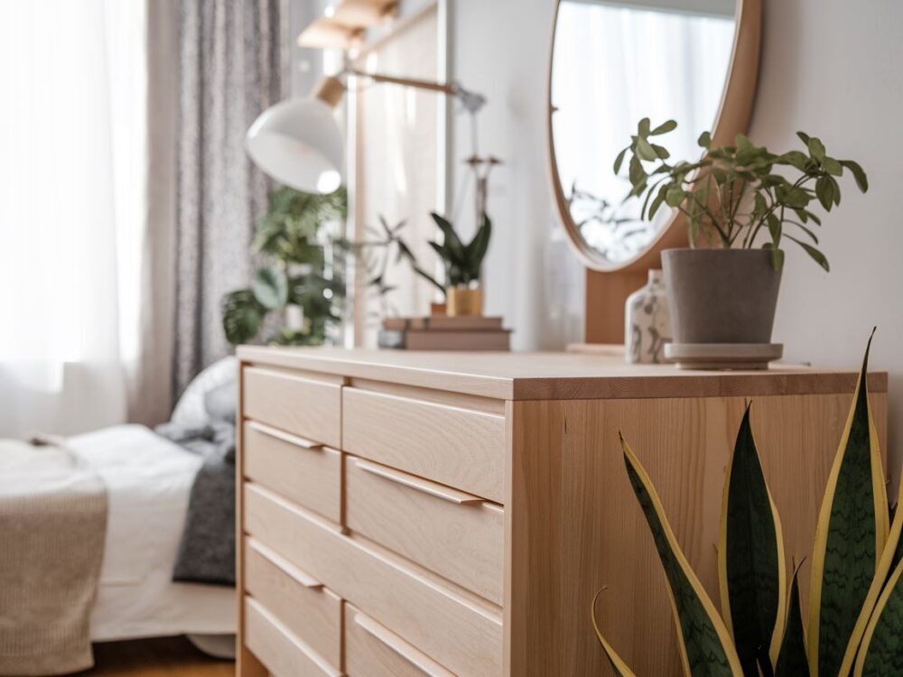 nowoczesna komoda dębowa