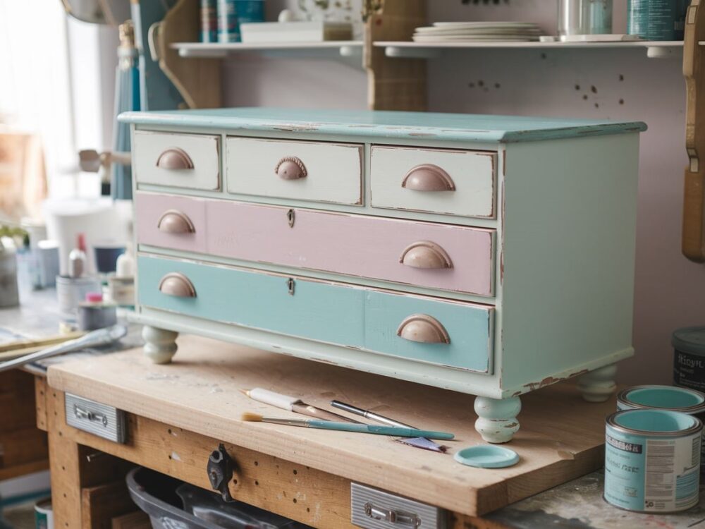 odnawianie mebli farbą