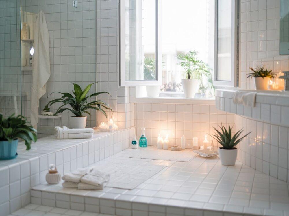 otwarte okno w łazience