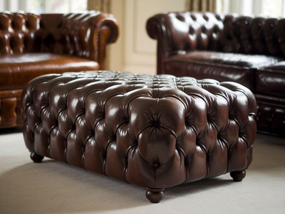 pikowana pufa welurowa