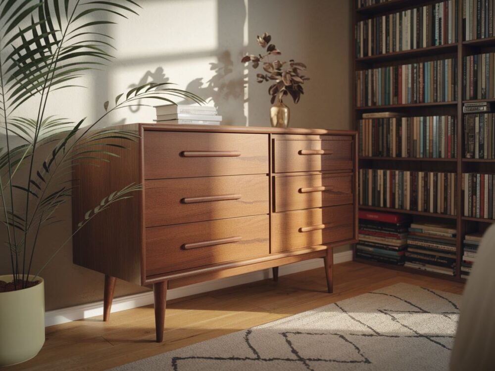 retro szafka z szufladami