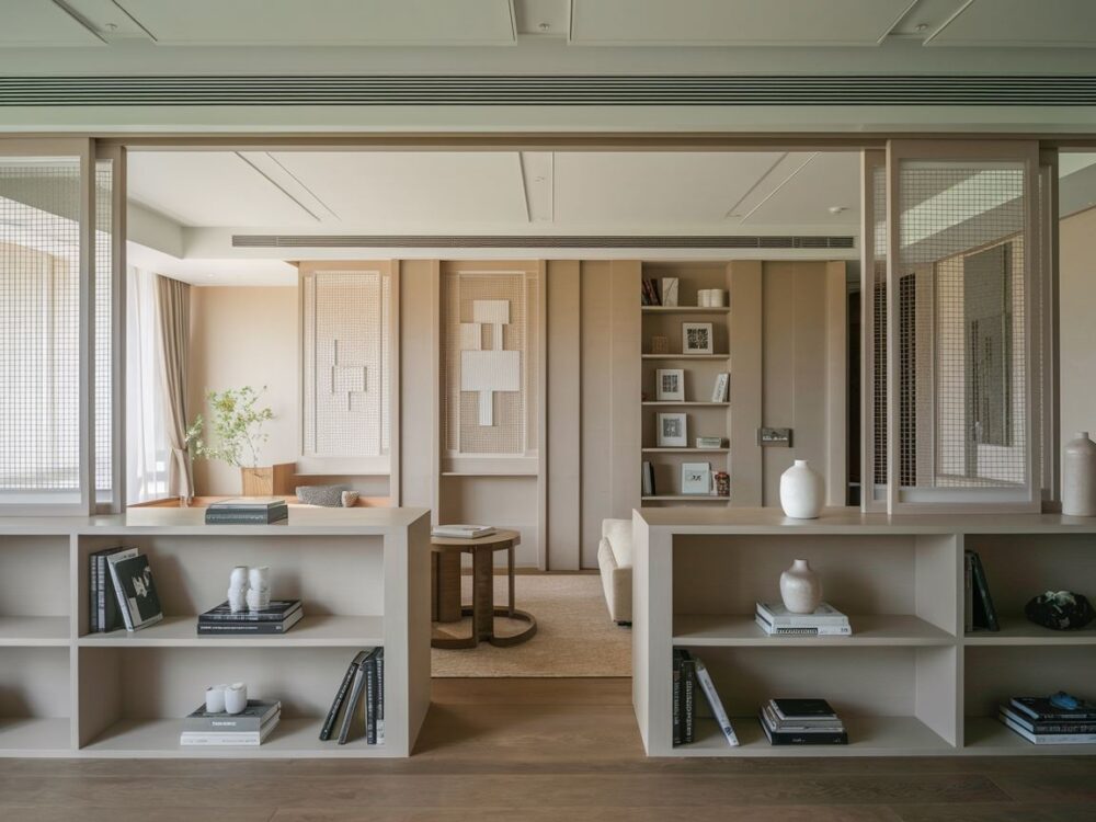 strefy w pokoju bez ściany