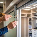 ustawianie drzwi w szafie