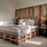 wygodne łóżko z materacem