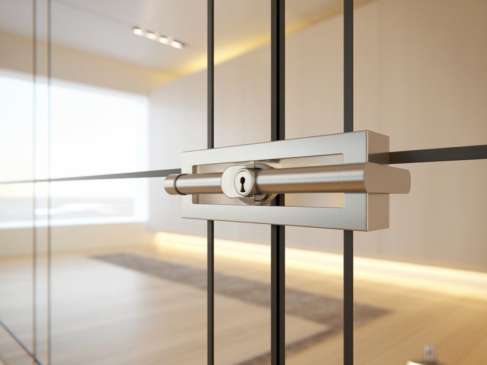 zamek do szafy przesuwnej